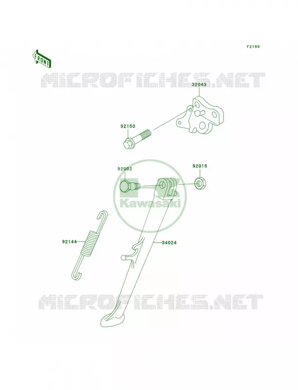 Stands Kawasaki MOTOS 750 2001 Ninja ZX-7R  ZX750-P6