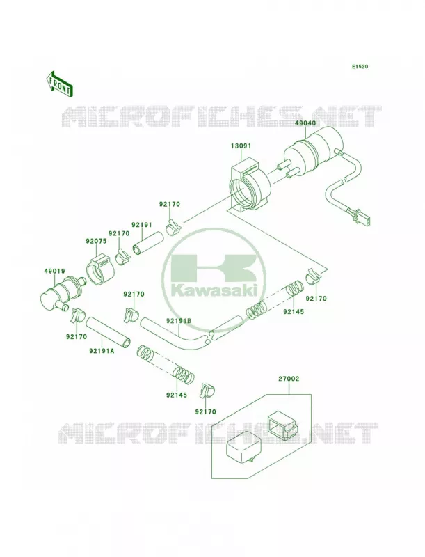 Fuel Pump Kawasaki MOTOS 900 2001 Ninja ZX-9R  ZX900-E2