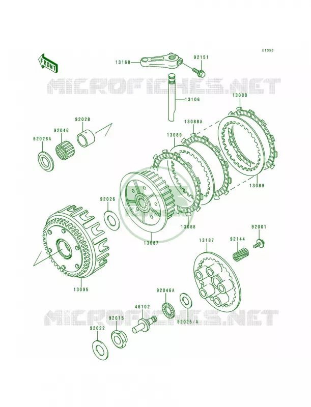 Clutch Kawasaki MOTOS 750 2000 ZR-7  ZR750-F2
