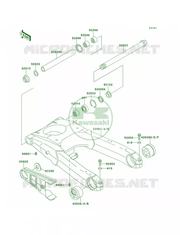Swingarm Kawasaki MOTOS 1100 2000 Ninja ZX-11  ZX1100-D8