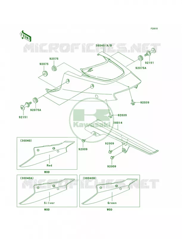 Side CoversChain Cover Kawasaki MOTOS 1200 2000 Ninja ZX-12R  ZX1200-A1