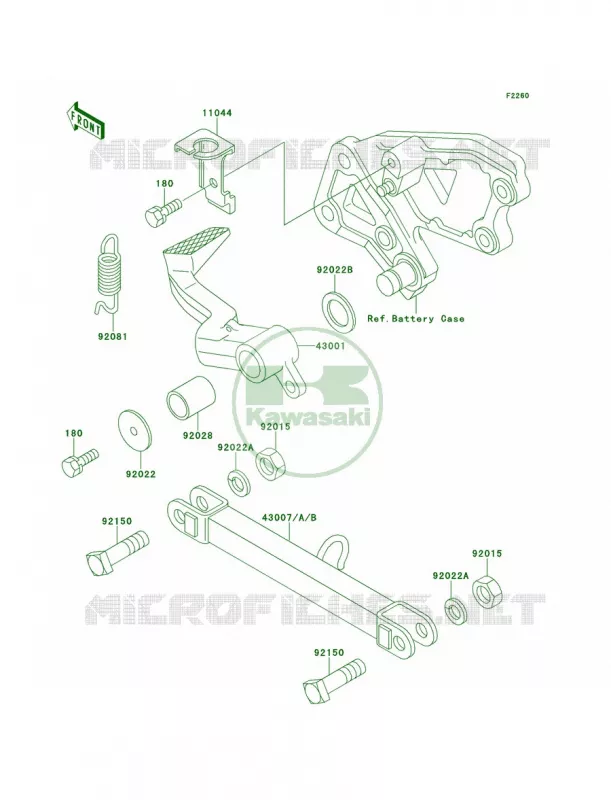 Brake PedalTorque Link Kawasaki MOTOS 600 2000 Ninja ZX-6  ZX600-E8