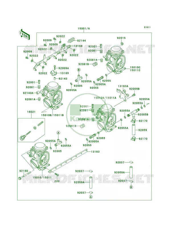 Carburetor Kawasaki MOTOS 600 2000 Ninja ZX-6  ZX600-E8