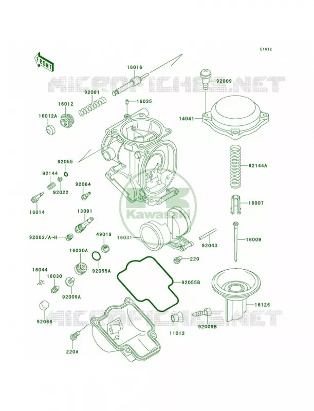 Carburetor Parts Kawasaki MOTOS 600 2000 Ninja ZX-6  ZX600-E8