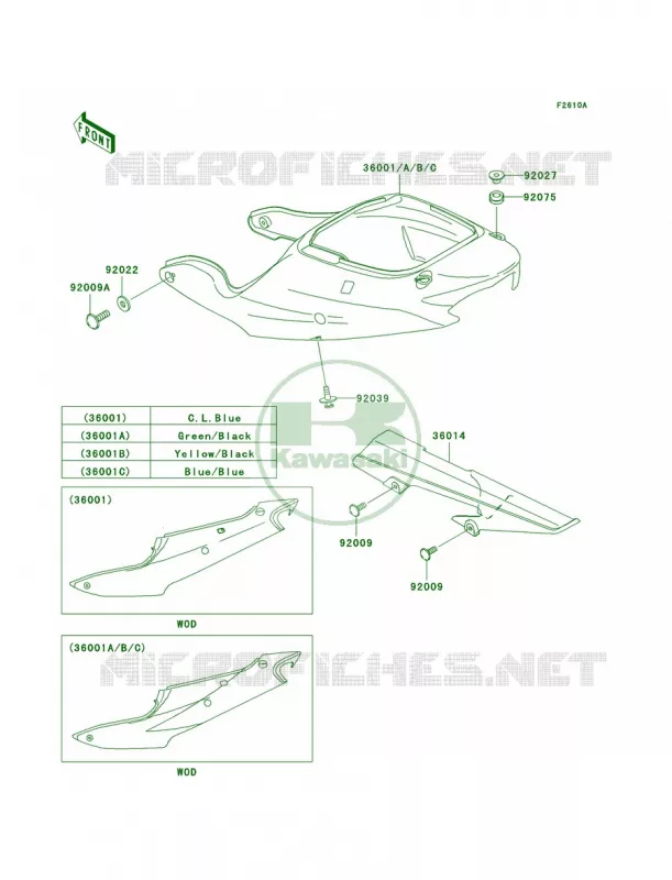 Side CoversChain CoverZX600-J2 Kawasaki MOTOS 600 2000 Ninja ZX-6R  ZX600-J1