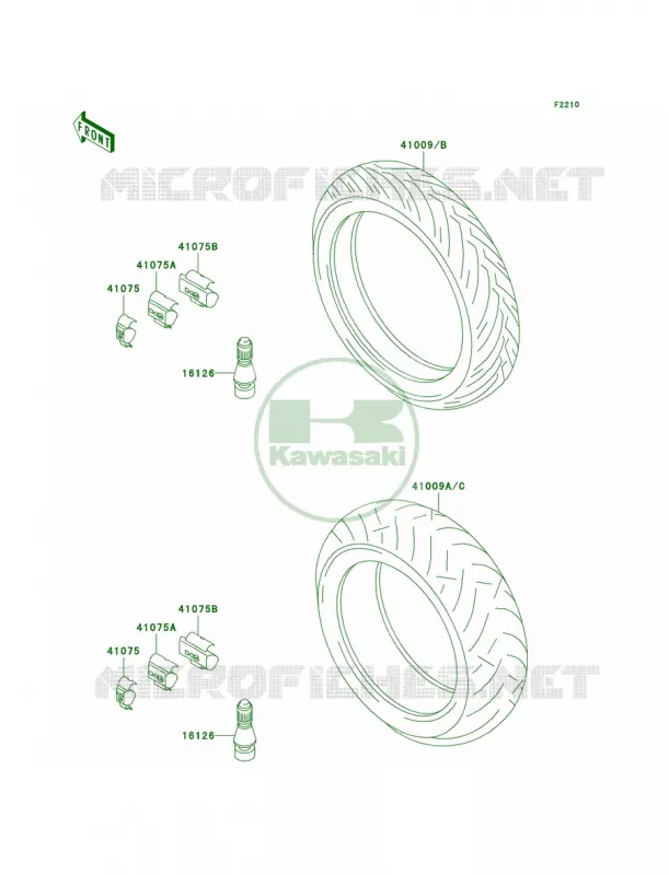 Tires Kawasaki MOTOS 600 2000 Ninja ZX-6R  ZX600-J1