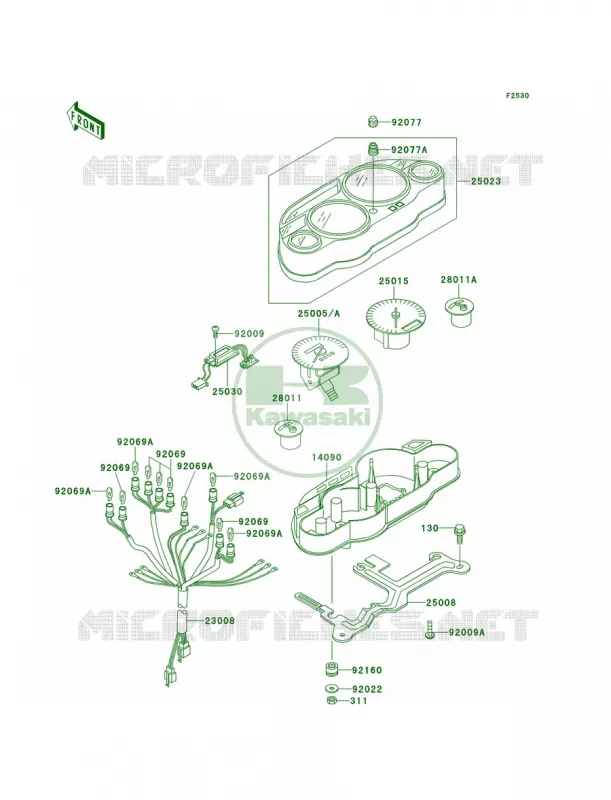 Meters Kawasaki MOTOS 600 1999 Ninja ZX-6  ZX600-E7
