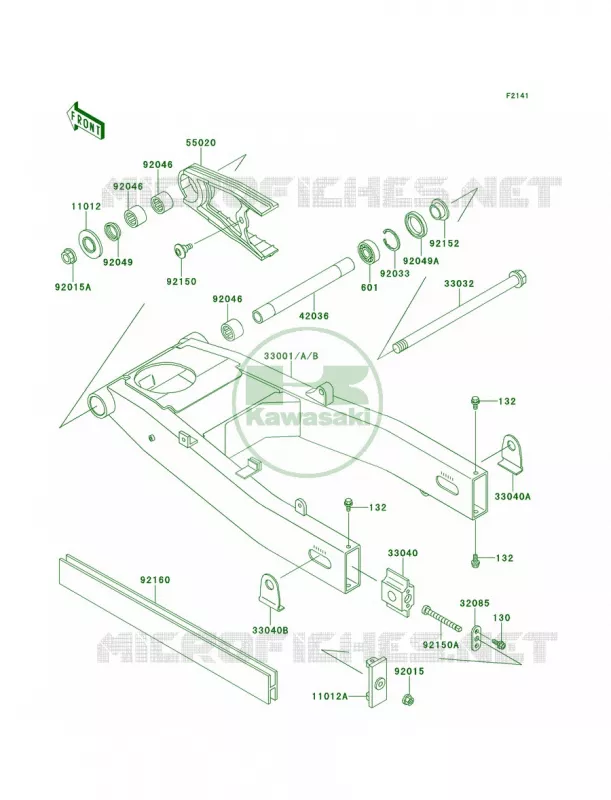 Swingarm Kawasaki MOTOS 600 1999 Ninja ZX-6  ZX600-E7