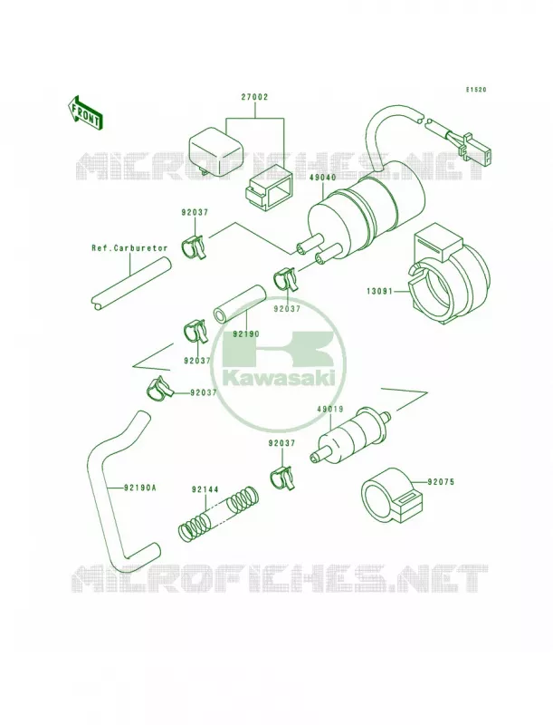 Fuel Pump Kawasaki MOTOS 600 1998 Ninja ZX-6  ZX600-E6