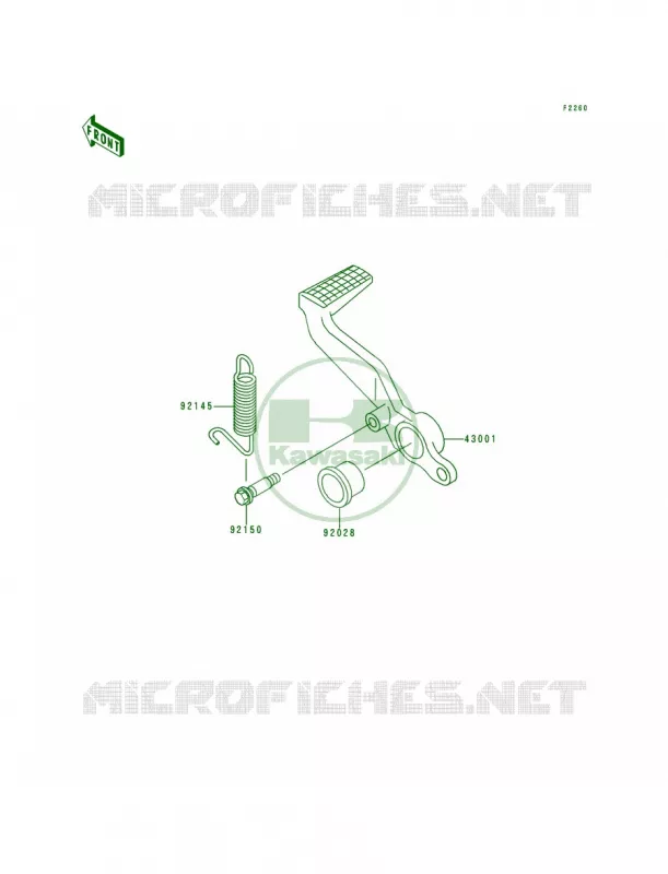 Brake PedalTorque Link Kawasaki MOTOS 600 1998 Ninja ZX-6R  ZX600-G1