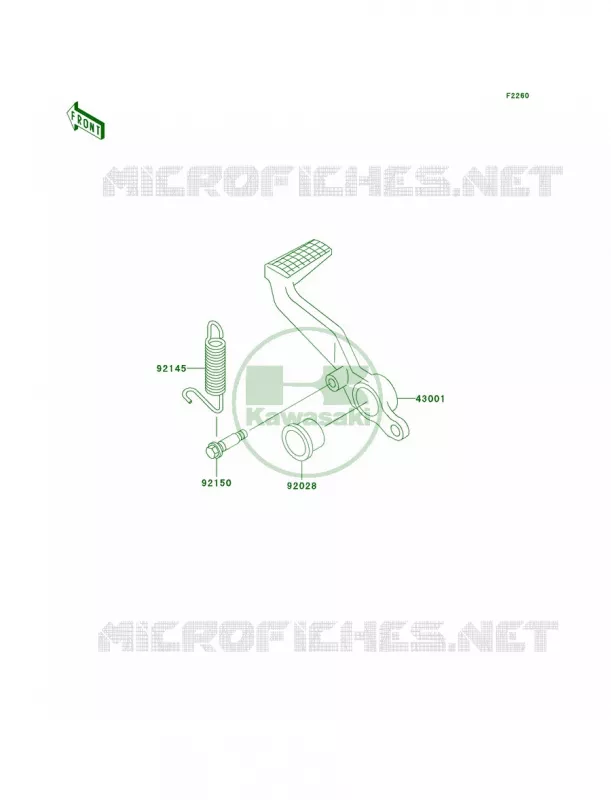 Brake PedalTorque Link Kawasaki MOTOS 900 1998 Ninja ZX-9R  ZX900-C1