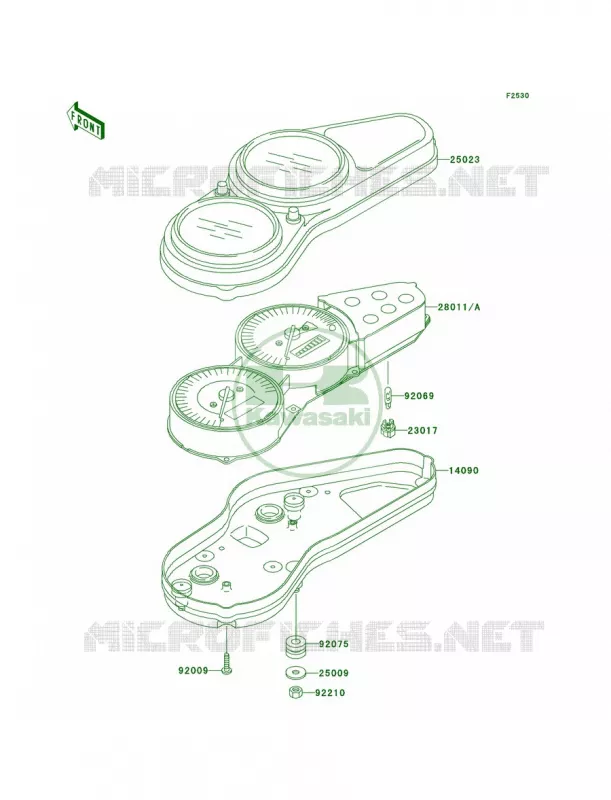 Meters Kawasaki MOTOS 900 1998 Ninja ZX-9R  ZX900-C1