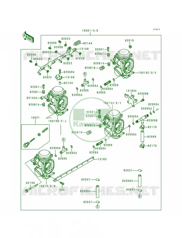 Carburetor Kawasaki MOTOS 600 1997 Ninja ZX-6  ZX600-E5