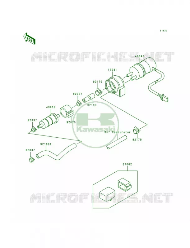 Fuel Pump Kawasaki MOTOS 600 1997 Ninja ZX-6R  ZX600-F3