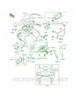 Cowling pour Kawasaki Ninja ZX-7RR 1997