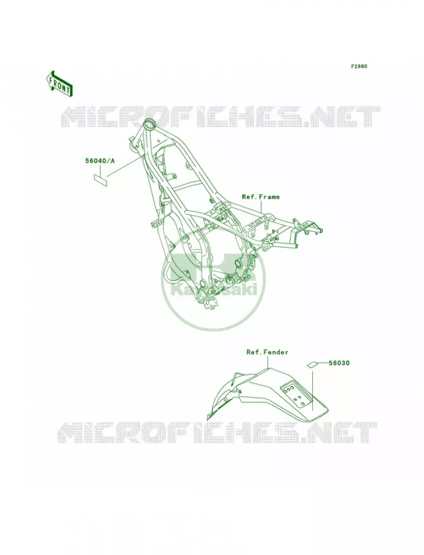 Labels Kawasaki MOTOS 220 2002 KDX220R  KDX220-A9