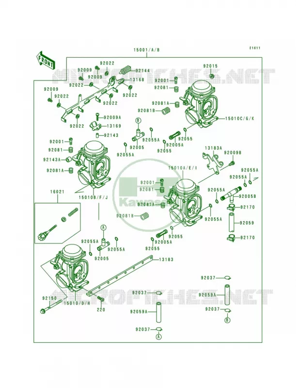 Carburetor Kawasaki MOTOS 600 1996 Ninja ZX-6  ZX600-E4