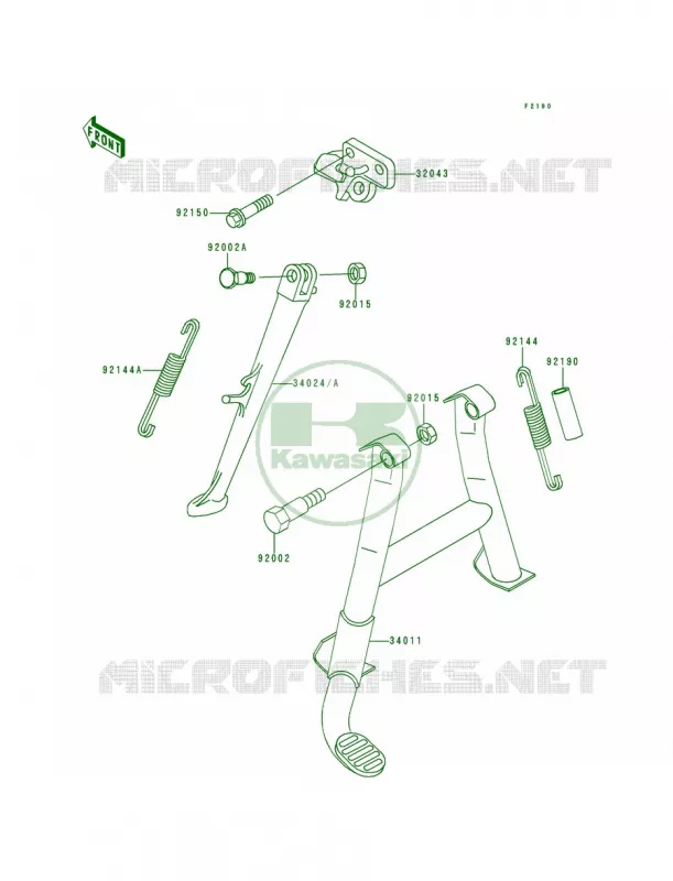 Stands Kawasaki MOTOS 600 1996 Ninja ZX-6  ZX600-E4