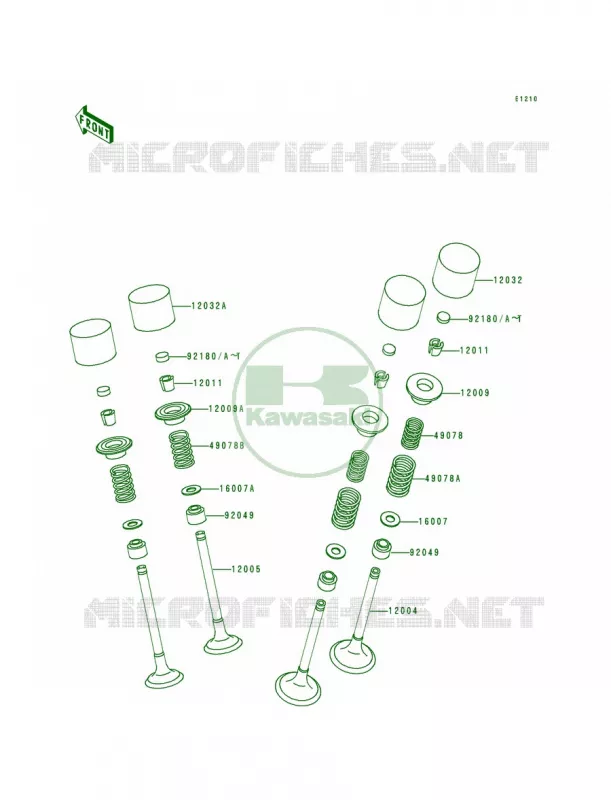 Valves Kawasaki MOTOS 600 1996 Ninja ZX-6  ZX600-E4