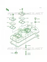 Cylinder Head Cover pour Kawasaki Ninja ZX-7RR 1996