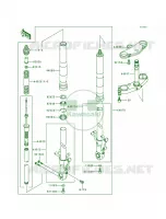 Front Fork pour Kawasaki Ninja ZX-7RR 1996