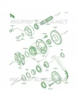 Generator Shaft pour Kawasaki Ninja ZX-7RR 1996