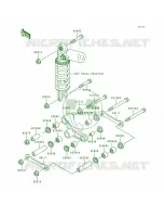 Rear Suspension pour Kawasaki Ninja ZX-7RR 1996