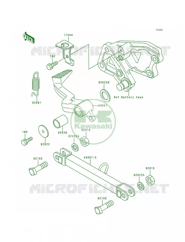 Brake PedalTorque Link Kawasaki MOTOS 600 1995 Ninja ZX-6  ZX600-E3