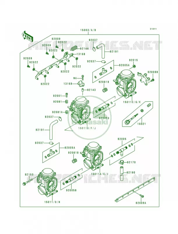 Carburetor Kawasaki MOTOS 600 1995 Ninja ZX-6R  ZX600-F1