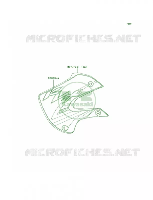 DecalsA1 Kawasaki MOTOS 110 2002 KLX110  KLX110-A1