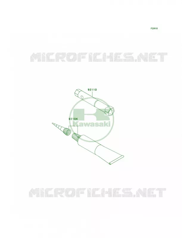Owner's Tools Kawasaki MOTOS 110 2002 KLX110  KLX110-A1