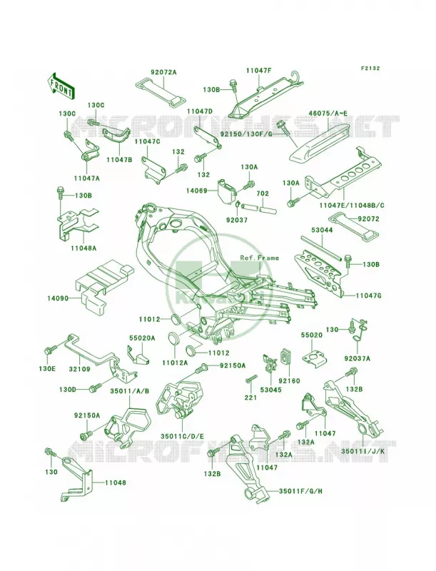 Battery Case Kawasaki MOTOS 1100 1994 Ninja ZX-11  ZX1100-D2