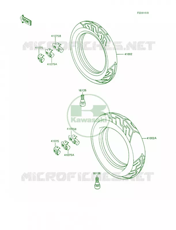 Tires Kawasaki MOTOS 600 1994 Ninja 600R  ZX600-C7