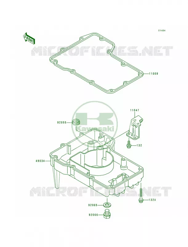 Oil Pan Kawasaki MOTOS 600 1994 Ninja ZX-6  ZX600-E2