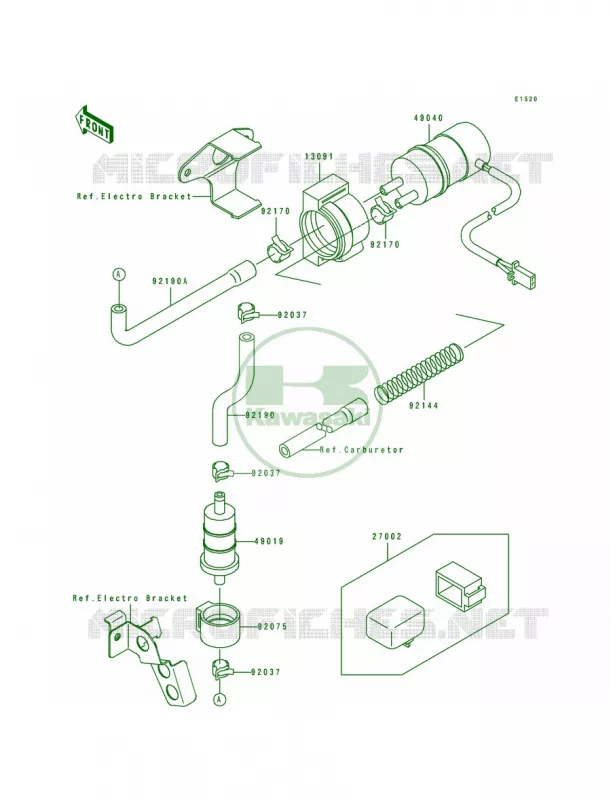 Fuel Pump Kawasaki MOTOS 750 1994 Ninja ZX-7  ZX750-L2