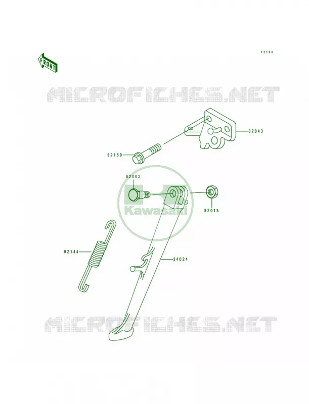Stands Kawasaki MOTOS 750 1994 Ninja ZX-7  ZX750-L2