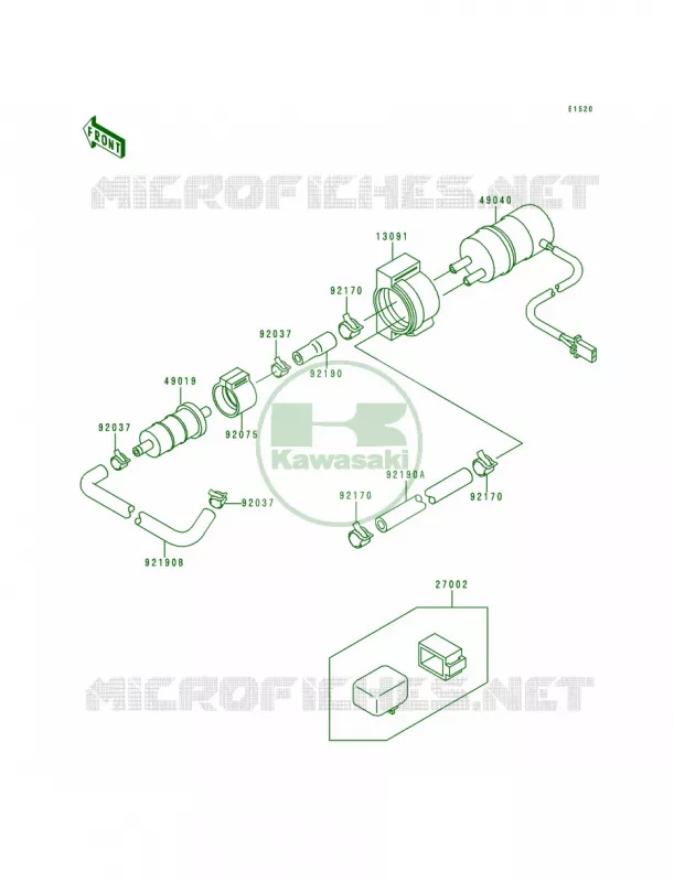 Fuel Pump Kawasaki MOTOS 900 1994 Ninja ZX-9R  ZX900-B1