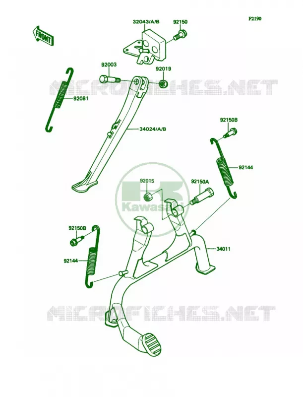 Stand Kawasaki MOTOS 1100 1993 Ninja ZX-11  ZX1100-C4