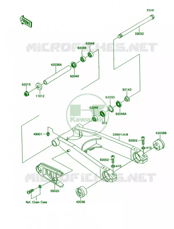 Swing Arm Kawasaki MOTOS 1100 1993 Ninja ZX-11  ZX1100-C4