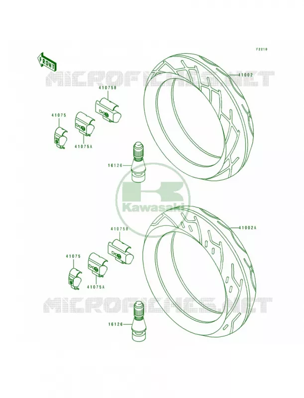 Tire Kawasaki MOTOS 600 1993 Ninja ZX-6  ZX600-D4