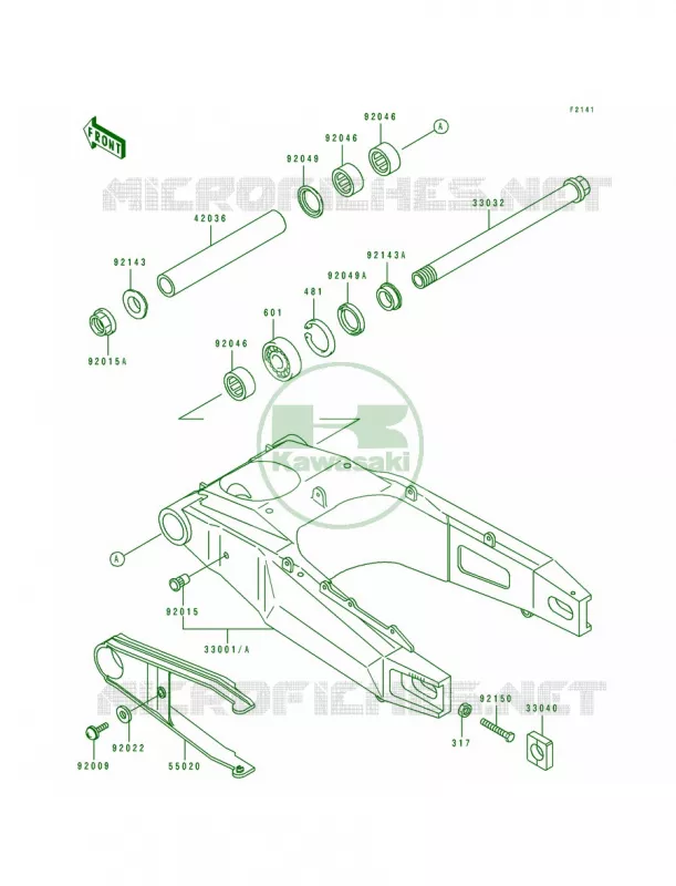 Swingarm Kawasaki MOTOS 750 1993 Ninja ZX-7  ZX750-L1