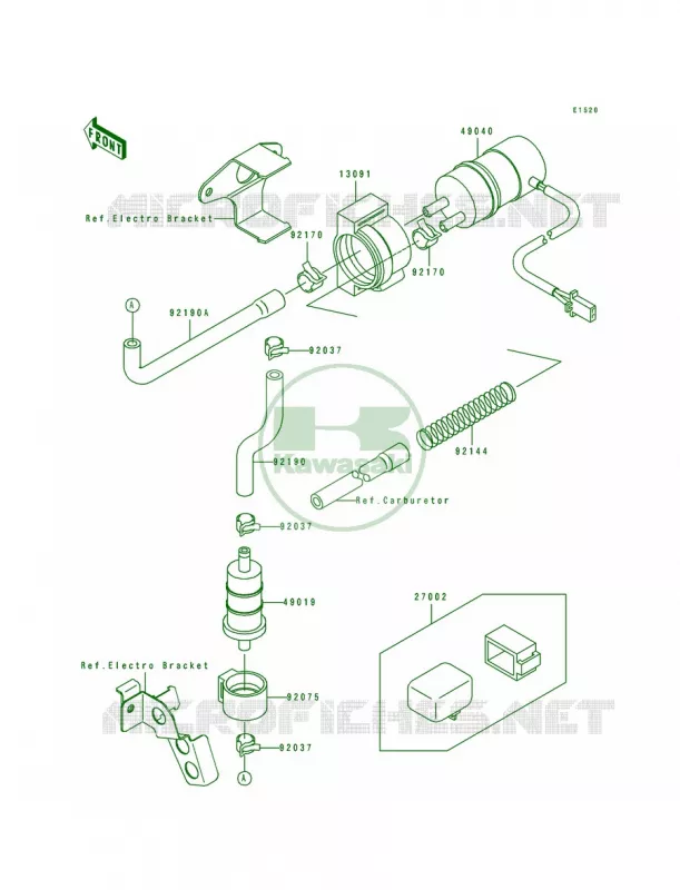 Fuel Pump Kawasaki MOTOS 750 1993 Ninja ZX-7R  ZX750-M1