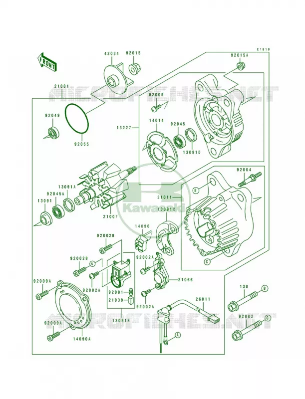 Generator Kawasaki MOTOS 750 1993 Ninja ZX-7R  ZX750-M1