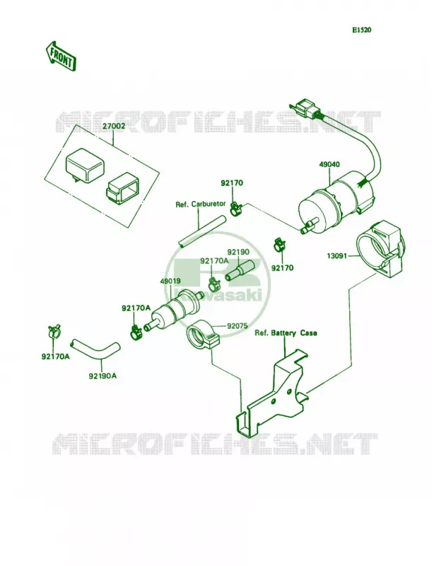 Fuel Pump Kawasaki MOTOS 1100 1992 Ninja ZX-11  ZX1100-C3