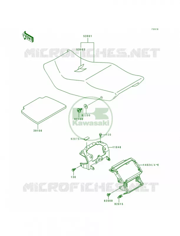 Seat Kawasaki MOTOS 600 1992 Ninja ZX-6  ZX600-D3