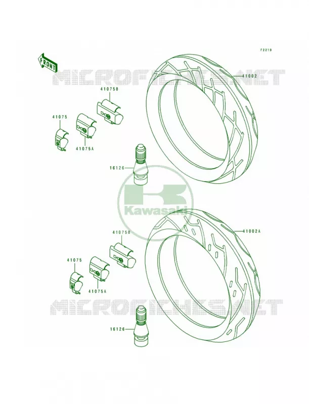 Tire Kawasaki MOTOS 600 1992 Ninja ZX-6  ZX600-D3