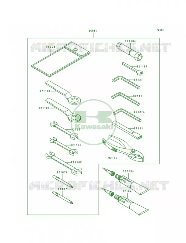 Tool Kawasaki MOTOS 600 1992 Ninja ZX-6  ZX600-D3