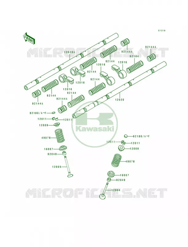 Valve Kawasaki MOTOS 750 1992 Ninja ZX-7  ZX750-J2