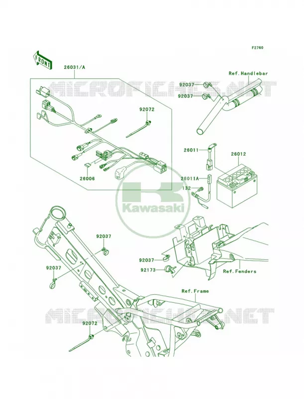 Chassis Electrical Equipment Kawasaki MOTOS 110 2013 KLX110  KLX110CDF
