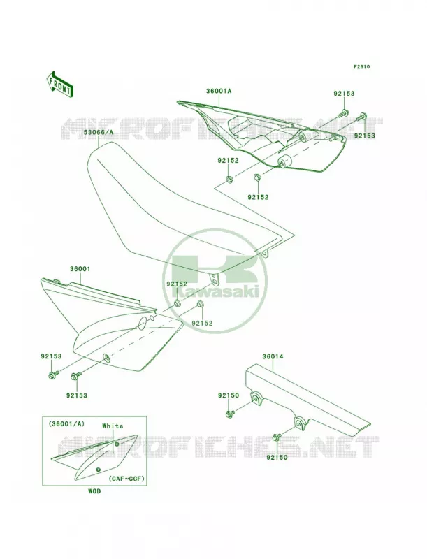Side CoversChain Cover Kawasaki MOTOS 110 2013 KLX110  KLX110CDF